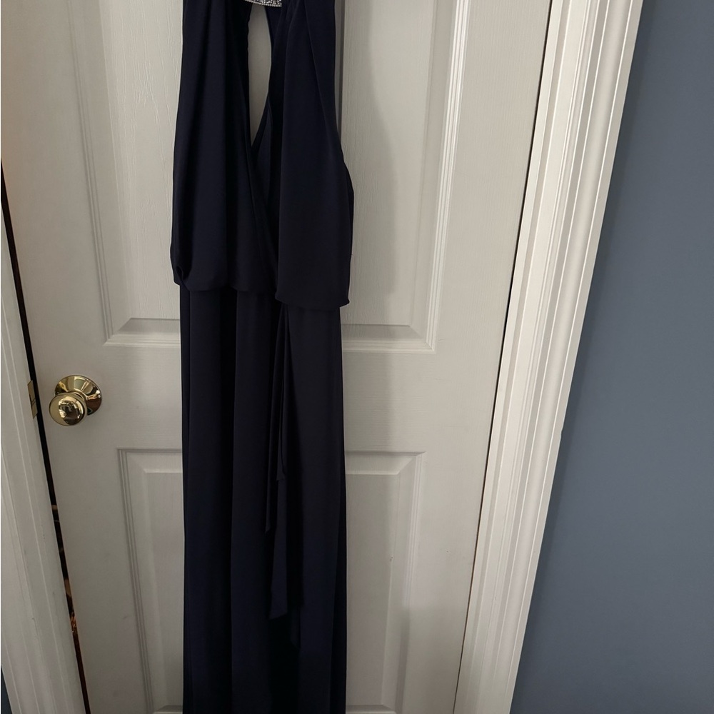 R&M Richards Navy Evening Dress